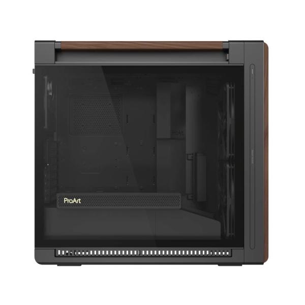 ASUS case PROART PA602 WALNUT WOOD MODERN TG,  Mid Tower,  průhledná bočnice,  černá6