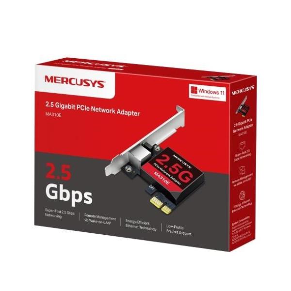 MERCUSYS MA310E Síťová karta 2, 5GbE (1x2, 5GbE, 1xPCIe2.1)2