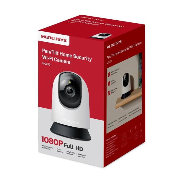 MERCUSYS MC200 domácí/ indoor kamera (2MP,  Full HD 1080p,  IR 12m,  WiFi,  microSD)2