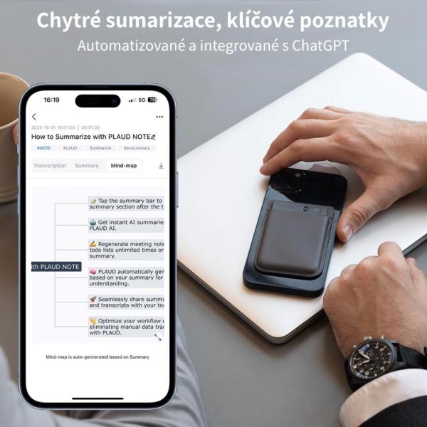 PLAUD NOTE Navy Blue - AI záznamník9