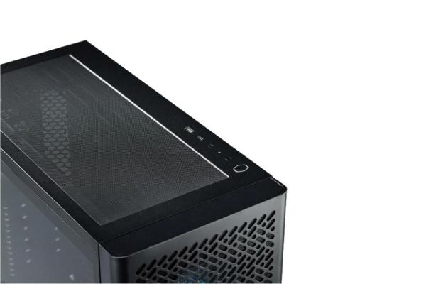 Cooler Master case Elite 502 Lite,  Průhledná bočnice,  ATX,  1x 120mm Fan,  černá0