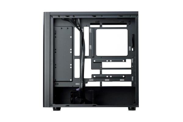 Cooler Master case Elite 502 Lite,  Průhledná bočnice,  ATX,  1x 120mm Fan,  černá1
