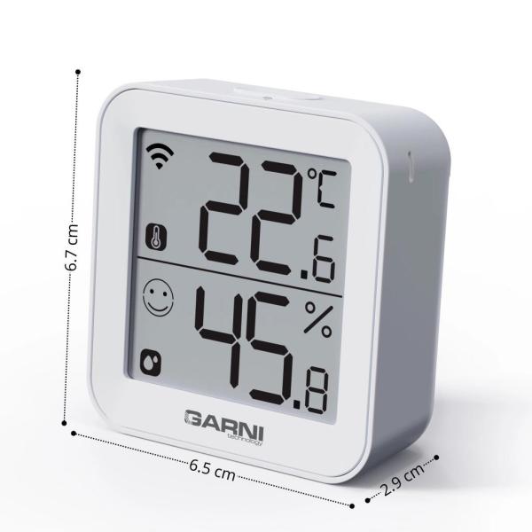 GARNI 158THT chytrý vnitřní teploměr s vlhkoměrem6