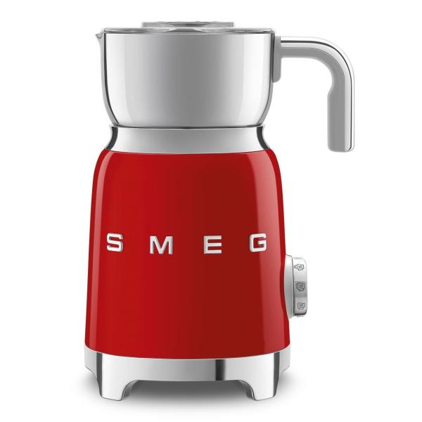 Smeg MFF11RDEU napěňovač mléka,  500 W,  600 ml /  2, 5 šálku,  horká čokoláda /  mléko,  lehká pěna,  červená - opraveno