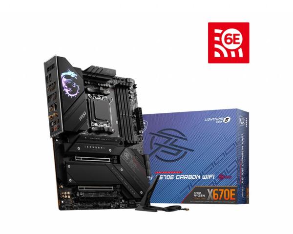 BAZAR - MSI MB Sc AM5 MPG X670E CARBON WIFI,  AMD X670,  4xDDR5,  1xDP,  1xHDMI,  WI-FI - Po opravě (Bez příšlušenství)