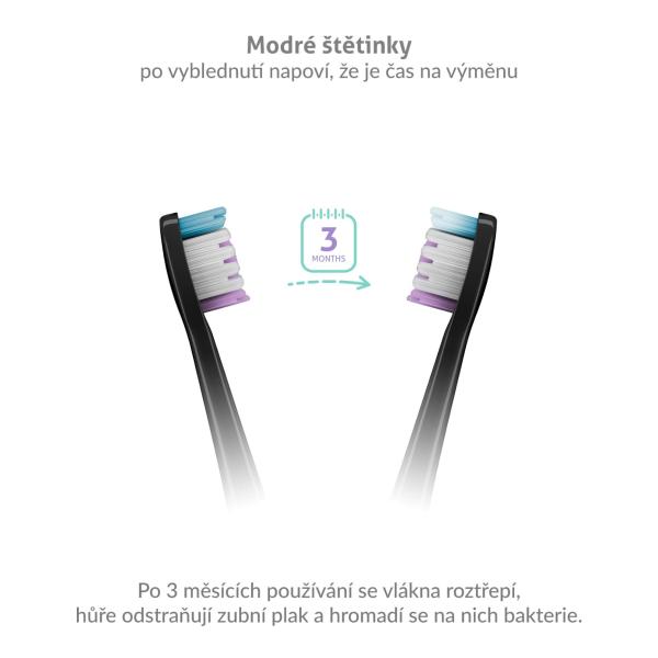TrueLife SonicBrush Clean-series heads Sensitive black 8 pack2