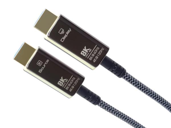 PREMIUMCORD Ultra High Speed HDMI 2.1 optický fiber kabel 8K@60Hz,  zlacené 7m5