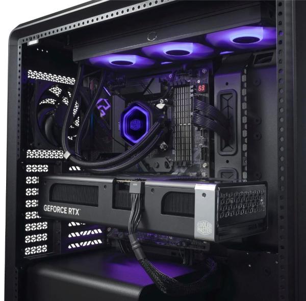 Cooler Master case MasterFrame 600 Black,  Průhledná bočnice,  ATX,  3x 140mm Fan,  1x 120mm Fan,  Černá4