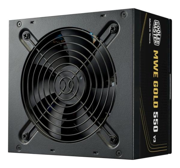 Cooler Master zdroj MWE Gold 550W V3,  120mm,  80+ Gold,  ATX 3.1