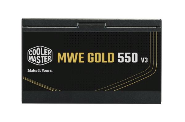 Cooler Master zdroj MWE Gold 550W V3,  120mm,  80+ Gold,  ATX 3.11
