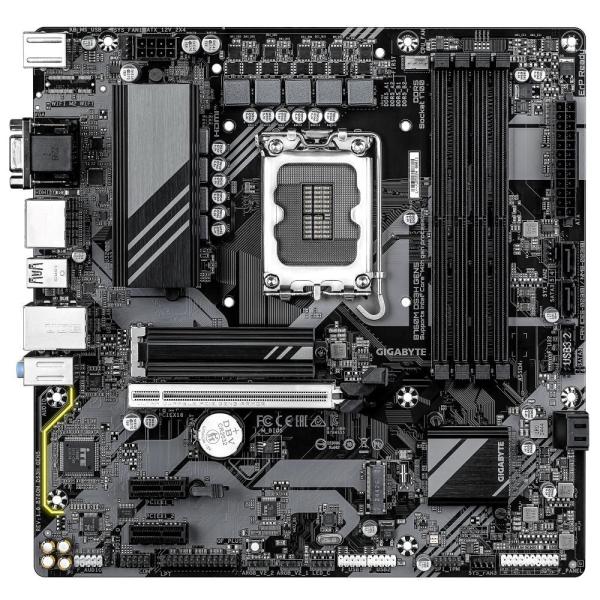 GIGABYTE MB Sc LGA1700 B760M DS3H GEN5,  Intel B760,  4xDDR5,  2xDP,  1xHDMI,  1xVGA,  mATX1