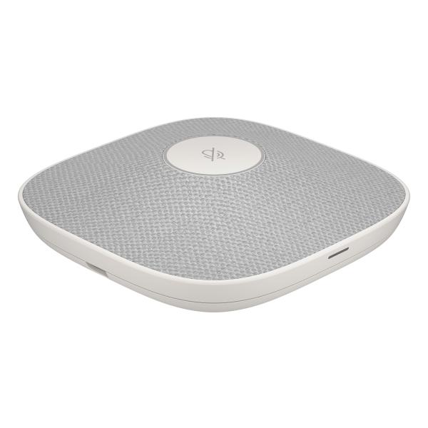 HP Poly Studio A2 White Table Microphone w/  Mounting Plate I/ O cables5