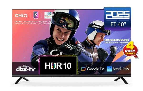 CHiQ L40FT TV 40",  FHD,  smart,  Google TV,  dbx-tv,  Dolby Audio,  Frameless
