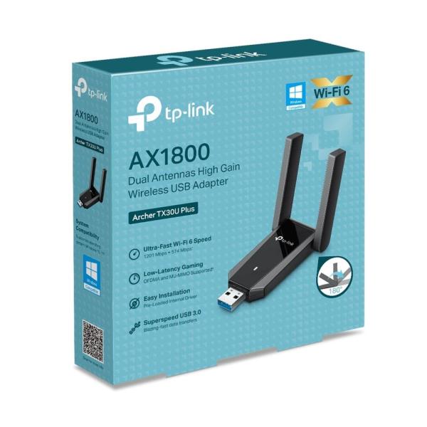 TP-Link Archer TX30U Plus WiFi6 USB adapter (AX1800, 2, 4GHz/ 5GHz, USB3.0)4