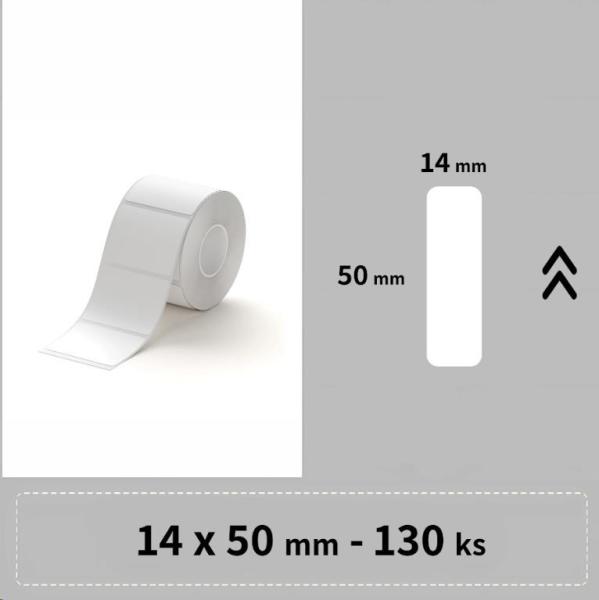 Niimbot štítky RP 15x50mm 125ks Bílé pro D11,  D11-M,  D110,  D110-H