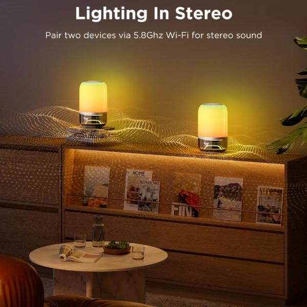 Govee Table Lamp 2 RGBW Akumulátorová lampa s reproduktorem - zvuk od JBL1