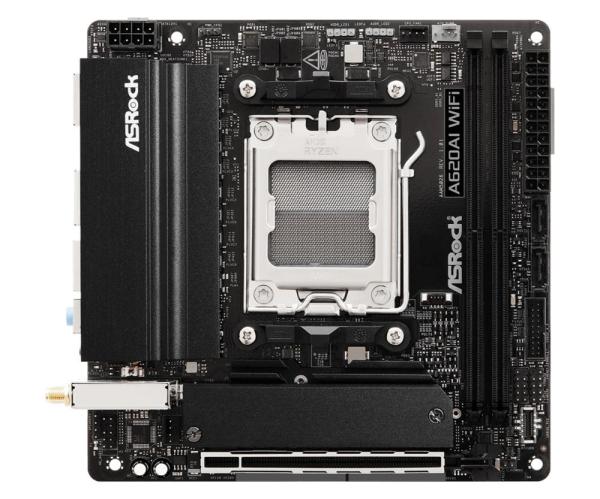 ASRock MB Sc AM5 A620AI WIFI  AMD A620A,  2xDDR5,  1xHDMI,  WIFI1