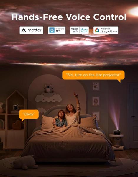 Govee Galaxy Light Projector 2 Pro Matter s reproduktorem4