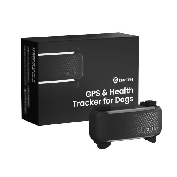 Tractive DOG 6 – GPS lokátor pro psy a monitor zdraví,  černý