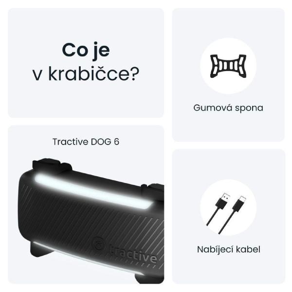 Tractive DOG 6 – GPS lokátor pro psy a monitor zdraví,  černý4