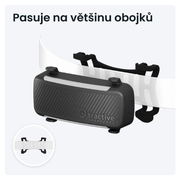 Tractive DOG 6 – GPS lokátor pro psy a monitor zdraví,  černý6