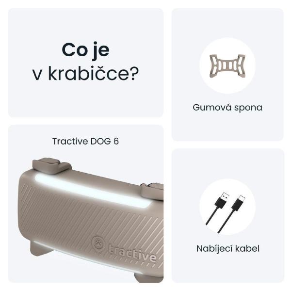 Tractive DOG 6 – GPS lokátor pro psy a monitor zdraví,  hnědý6