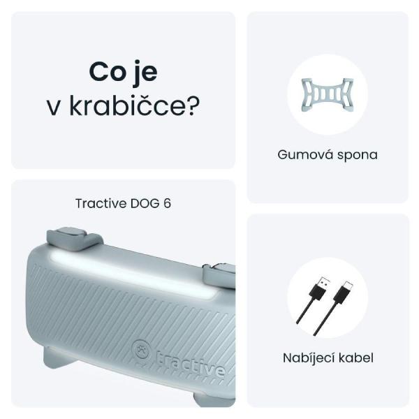 Tractive DOG 6 – GPS lokátor pro psy a monitor zdraví,  mátový7