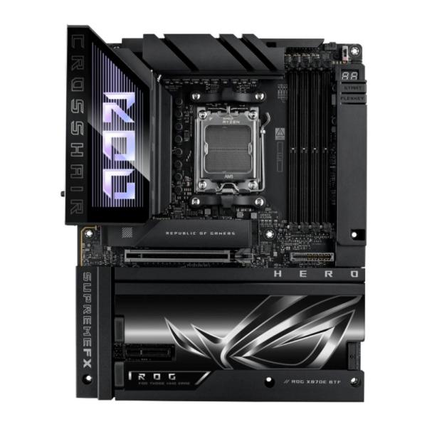 ASUS MB Sc AM5 ROG CROSSHAIR X870E HERO BTF,  4xDDR5,  WIFI,  1xHDMI,  2xThunderbolt,  ATX