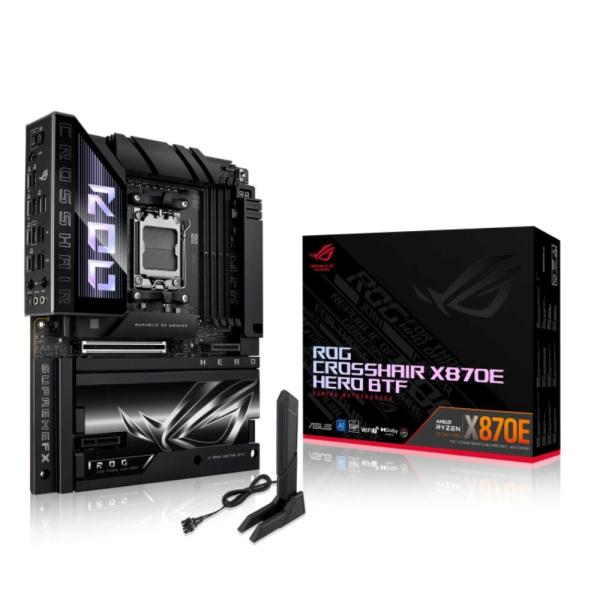 ASUS MB Sc AM5 ROG CROSSHAIR X870E HERO BTF,  4xDDR5,  WIFI,  1xHDMI,  2xThunderbolt,  ATX9