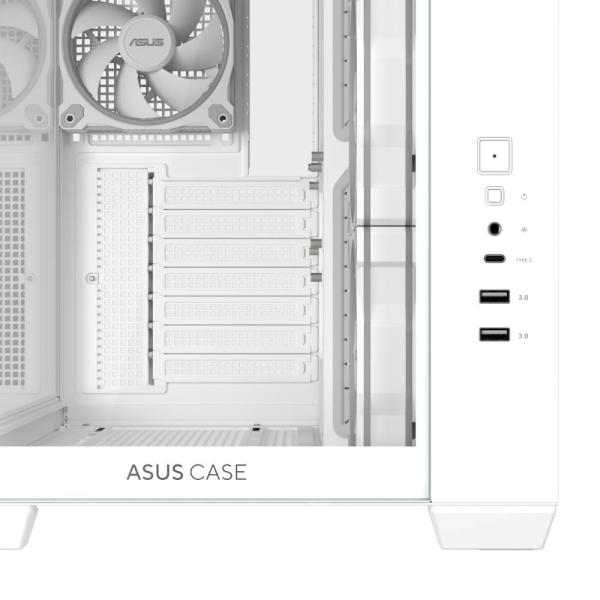 ASUS Case A32 PLUS TG ARGB,  ATX,  Průhledná bočnice,  4x 120mm ARGB Fan,  Bílá12