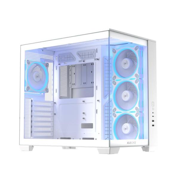 ASUS Case A32 PLUS TG ARGB,  ATX,  Průhledná bočnice,  4x 120mm ARGB Fan,  Bílá1