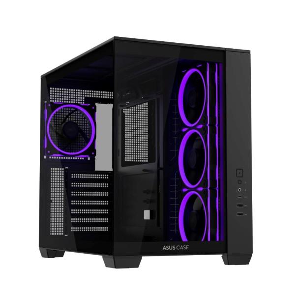 ASUS Case A32 PLUS TG ARGB,  ATX,  Průhledná bočnice,  4x 120mm ARGB Fan,  Černá