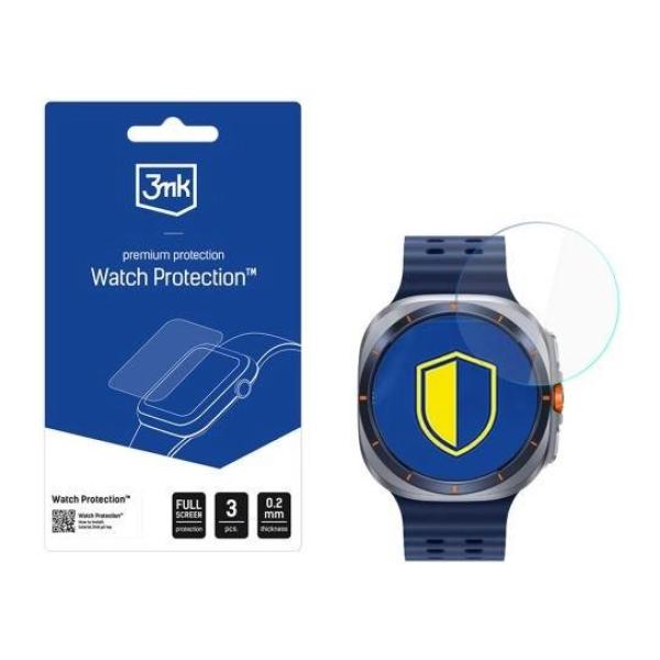 3mk hybridní sklo Watch Protection FlexibleGlass pro Samsung Galaxy Watch Ultra 2025