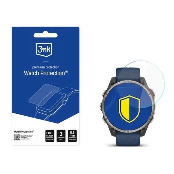 3mk hybridní sklo Watch Protection FlexibleGlass pro Garmin quatix 8 – 51mm