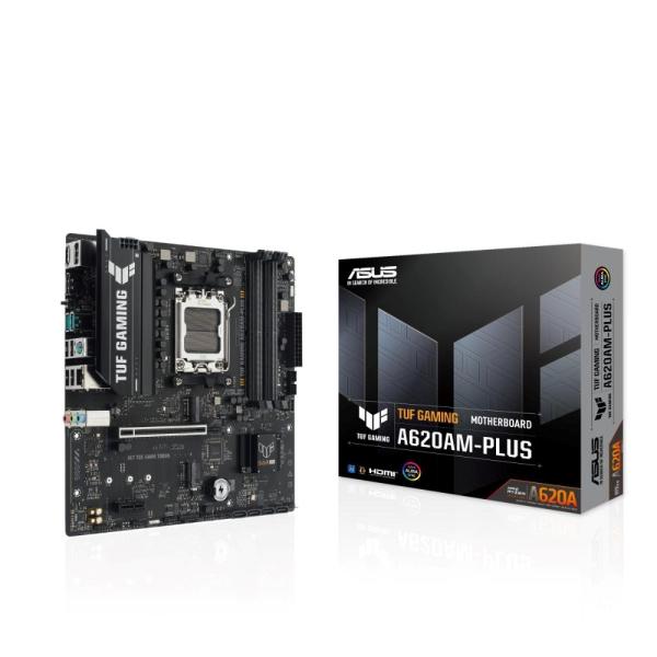 ASUS MB Sc AM5 TUF GAMING A620AM-PLUS,  4xDDR5,  2xDP,  1xHDMI,  mATX