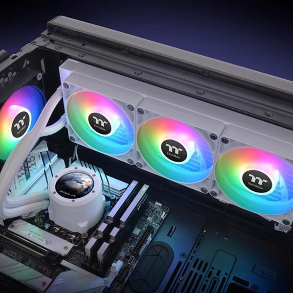 THERMALTAKE Vodní chladič TH360 V2 Ultra ARGB,  3x120mm ARGB,  LGA1851,  AM5,  bílá3