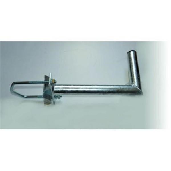 Držák antény na stožár do průměru 120mm s vinklem,  žárový zinek,  délka 35cm
