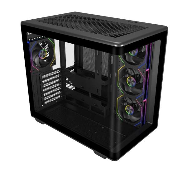 Cooler Master case Elite 600,  ATX,  Průhledná bočnice,  4x 120mm Fan,  Černá2