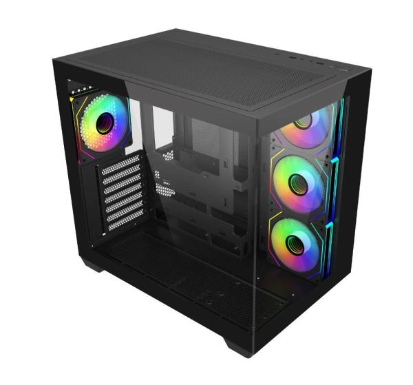 Cooler Master case Elite 681,  ATX,  Průhledná bočnice,  4x 120mm ARGB Fan,  Černá1