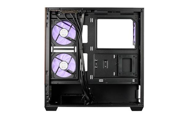 Cooler Master case Elite 690 Wood,  ATX,  Průhledná bočnice,  3x 120mm ARGB Fan,  Černá4