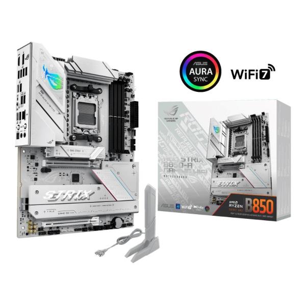 BAZAR - ASUS MB Sc AM5 ROG STRIX B850-A GAMING WIFI,  AMD B850,  4xDDR5,  1xDP,  1xHDMI,  WiFi,  ATX - Poškozený obal (Komplet