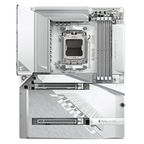 GIGABYTE MB Sc AM5 B850 AORUS STEALTH ICE,  AMD B850,  4xDDR5,  1xHDMI2