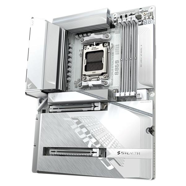 GIGABYTE MB Sc AM5 B850 AORUS STEALTH ICE,  AMD B850,  4xDDR5,  1xHDMI3