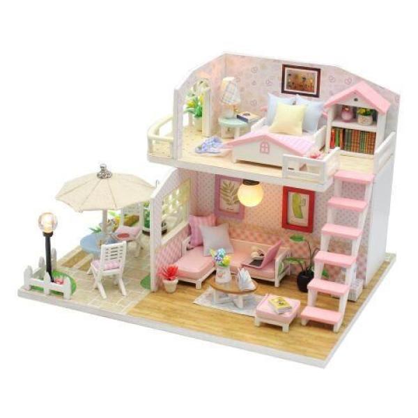 2Kids Toys miniatura domečku Růžový dům