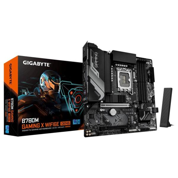 GIGABYTE MB Sc LGA1700 B760M GAMING X WIFI6E GEN5,  Intel B760,  4xDDR5,  1xDP,  1xHDMI,  WiFi,  mATX