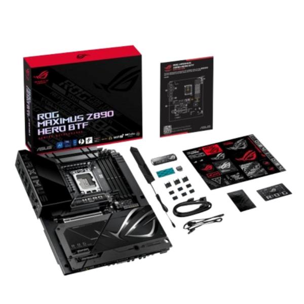 ASUS MB Sc LGA1851 ROG MAXIMUS Z890 HERO BTF,  Intel Z890,  4xDDR5,  WiFi,  1xHDMI,  2xThunderbolt12