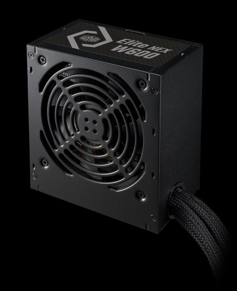 Cooler Master zdroj Elite NEX 600W 230V,  120mm,  80+ White,  Mesh (opletené kabely)0