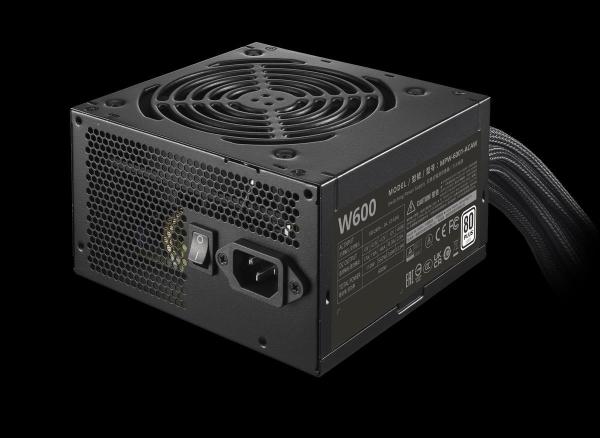 Cooler Master zdroj Elite NEX 600W 230V,  120mm,  80+ White,  Mesh (opletené kabely)4