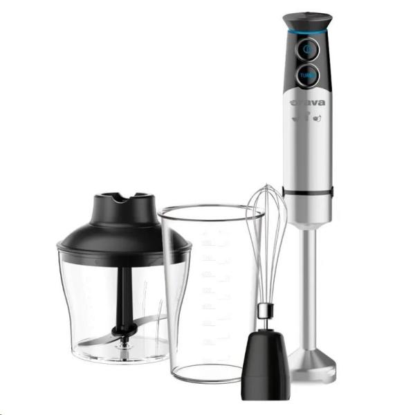 Orava multifunkční ruční mixér 3 v 1,  1200 W,  0.6 l nádoba,  75 dB,  2 rychlosti,  černá2