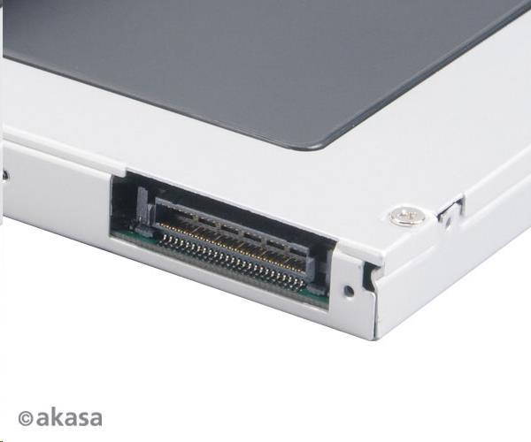 AKASA HDD box N.Stor D12,  2.5" šachta pre HDD/ SSD SATA na optickú mechaniku IDE (výška HDD do 13 mm)3